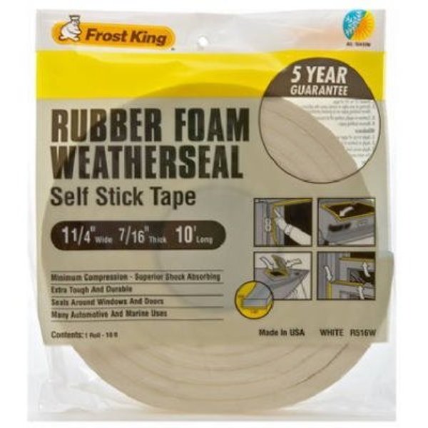 Thermwell Products WHT High Dens Foam Tape R516WH